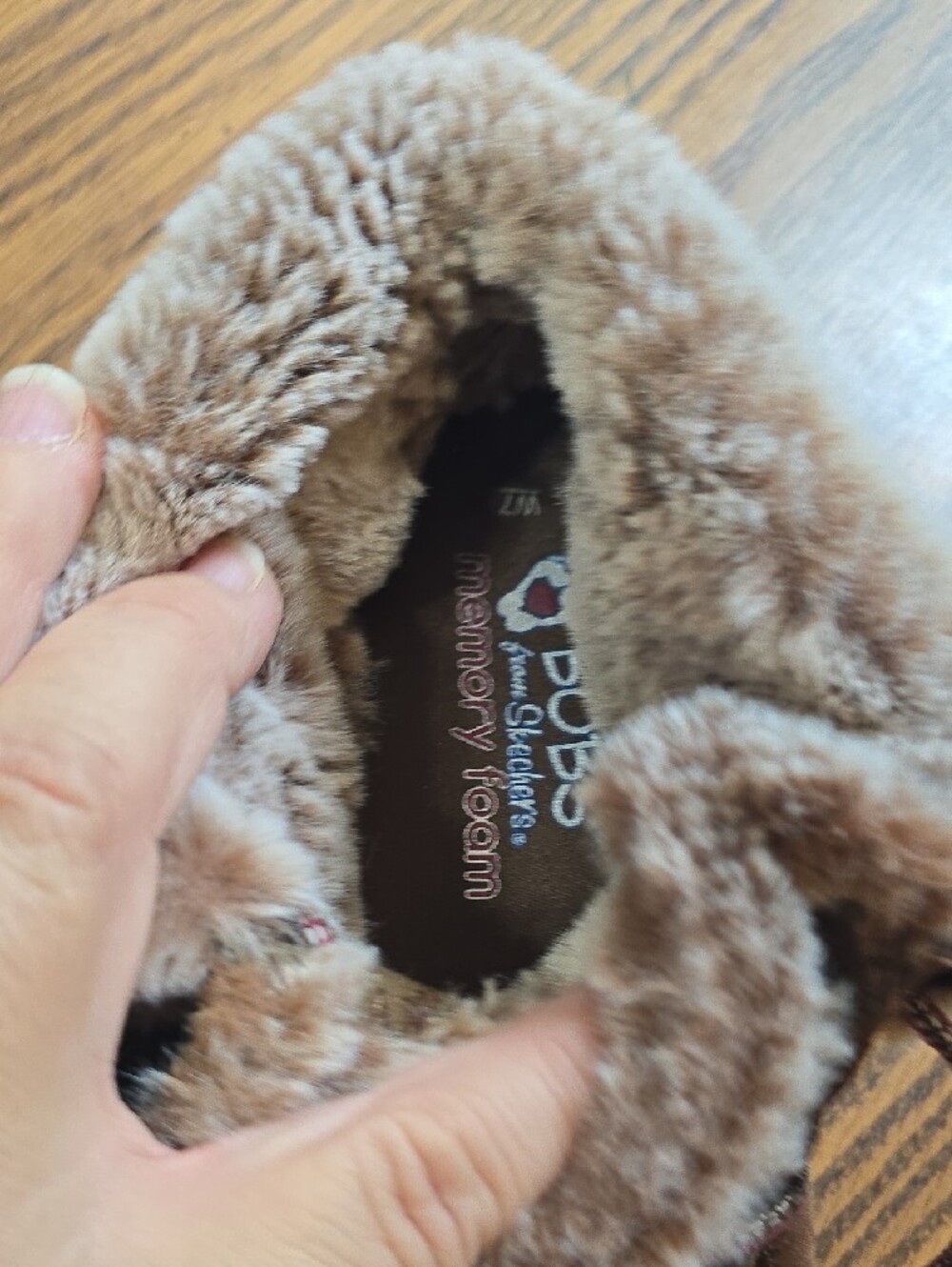 Bobs By Skechers Cozy Brown Fur-Lined Womens Boots/ Shoes - Picture 6 of 11